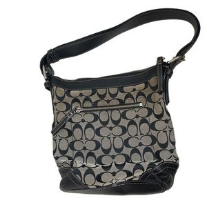 Coach CC  Signature Logo Jacquard Crossbody  Handbag NO. C0893-F12327